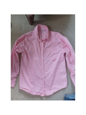 ALEXANDER WANG Womens Fitted Button Up Shirt S Cotton Pocket Italy